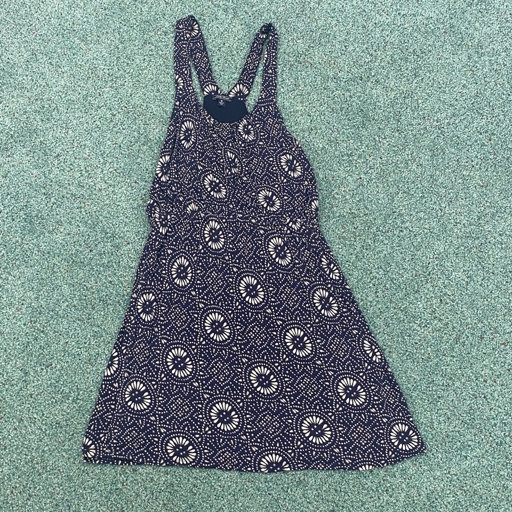 Lucky Brand Black and White Floral Mini Dress